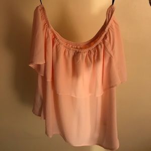 Forever21 Peach Off Shoulder Top